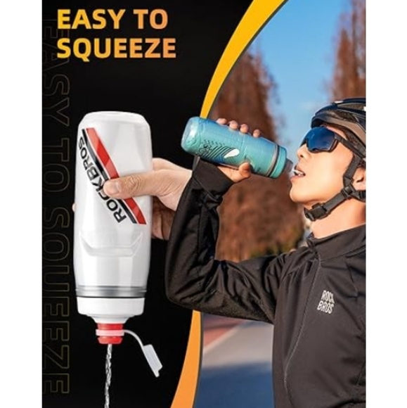 Bicycle Water Bottle 21oz for 5hrs Insulation Squeeze with Leakproof - Picture 3 of 8